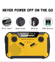 Radio multifunción manivela Solar USB FM/AM Radios meteorológicas linterna de emergencia banco de energía Radio de alto volumen de muy calidad - details 6