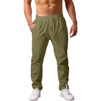 Nuevos Pantalones Largos Para Hombre Ligeros Y Transpirables Para Verano Estilo Casual Algodón Malla Ajuste Suave Ropa De Calle Fitness - details 9