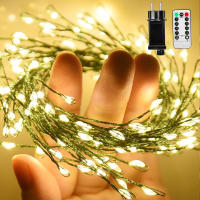 Luces Fairy LED De 36M Para Decoración De Fiesta De Año Nuevo Callejera Boda Y Día De La Madre Con Cable Verde Fuente De Alimentación AC Para Exterior - details 0