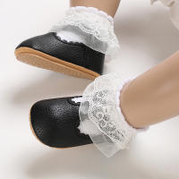 Zapatos Para Bebé Recién Nacidos Niñas Clásicos Corazón De Goma Antideslizante PU Vestido Primera Caminadora Zapatos De Cuna - details 51