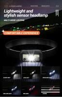 Linterna Frontal LED Recargable Mini Con Sensor Torch De Mano Para Camping Y Búsqueda De Emergencias Fuente De Luz Potente USB - details 4