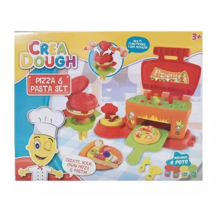 Valuvic Juego Set De Masas Plastilina Pizza Y Pasta Crea Dough - Divertido Juego Educativo - 1
