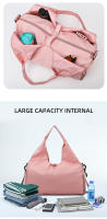 Bolso De Hombro Para Mujer Con Gran Capacidad Para Yoga Gimnasio Deportes Y Viajes Bolsa De Mano Fitness Nylon Impermeable Con Correa - details 5