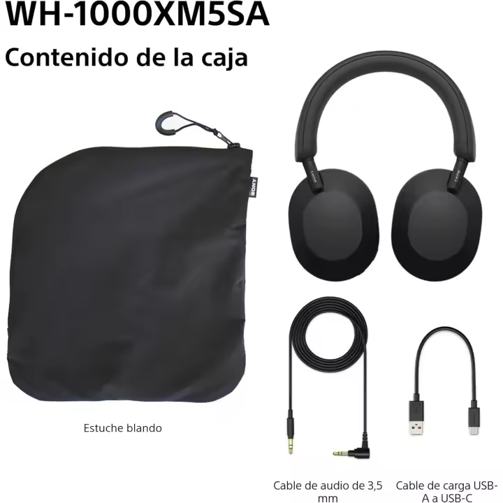 Sony WH-1000XM5 - Auriculares inalámbricos con cancelación de Ruido (autonomía de 30 Horas) - 1