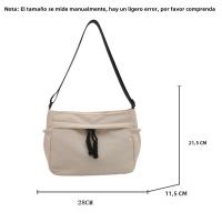Bolso De Hombro Para Mujer De Tela De Nylon Gran Capacidad Bolso De Moda Unisex Bolso Cruzado De Solapa Bolsa De Mano - details 0