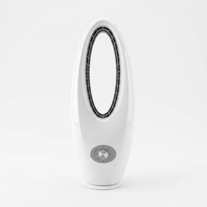 Ventilador de Torre Sin Aspas 45W 72 cm | Oscilación 3 Velocidades | Diseño Moderno Blanco — oferta en Miravia
