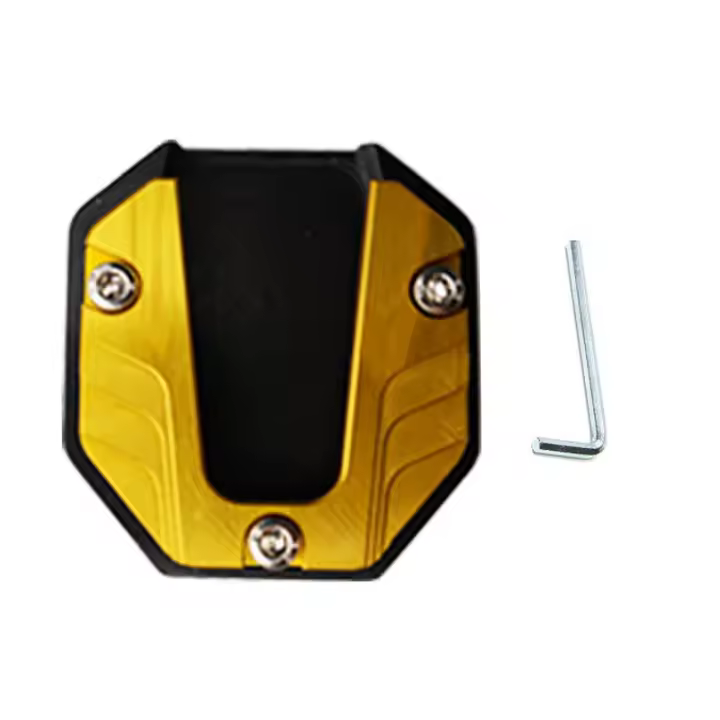 Universal Extensor De Pies Para Motos Y Scooters Soporte Lateral Antideslizante Base Ampliada Placa De Aluminio Para Bicicletas - 1
