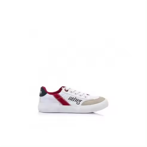 ZAPATILLA NIÑO MUSTANG LONA  CORDONES CASE BLANCO 48472 - 1