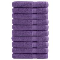 vidaXL Toallas premium 10 uds 100% algodón 100x200 cm 600 gsm Color Morado,  orange,  Negro y mas - details 0
