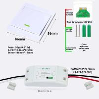 Interruptor Inalámbrico CENFAYA 433HMz 10A Relé Para Luz LED Lámpara Ventilador 86 Panel De Pared Compatible Con 110V 220V 230V - details 3