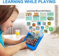 Tableta de aprendizaje Android 7.1 para niños, 7 pulgadas, 1GB, 8GB, juguete educativo para niños pequeños, regalo para niños, cámaras duales HD , tablet with Wifi para niños, impresora de aprizaje de Educación Temprana - details 2