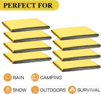 Manta De Sobrevivencia Exterior 130x210cm Impermeable De Aluminio Dorado Y Plata Para Primeros Auxilios Y Camping - details 3