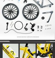 Mini Bicicleta De Aleación 1:10 Modelo Fundido a Presión Bicicleta De Montaña En Miniatura De Metal Juguete De Carreras Para Coleccionistas - details 4