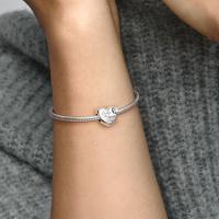 PANDORA Dijes de Plata de Ley con scripciones Mum Sister y Aunt, Viene con Caja de June original. - details 4