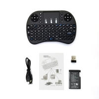 Teclado Inalámbrico Mini I8 2.4G Handheld Touch Clásico Negro Para Android TV Box PC Ratón Aire Juego Teclado Multifuncional Ruso Francés Español - details 5