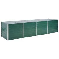 vidaXL Arriate de jardín de acero galvanizado verde dimensiones 320 x 80 x 77 cm,  320 x 80 x 45 cm,  160 x 40 x 77 cm y mas - details 0