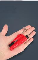 Martillo De Seguridad Para Coche Kit De Rescate Emergencia Llave Cadena Cuchillo Rompe Vidrio Cortador De Cinturón De Seguridad Herramienta De Supervivencia Vehicular - details 2