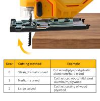 Sábanas Curvas Eléctricas Portátiles Dewalt 2700RPM Motor Brushless Para Batería 20V Herramienta De Trabajar En Madera Ajustable - details 8
