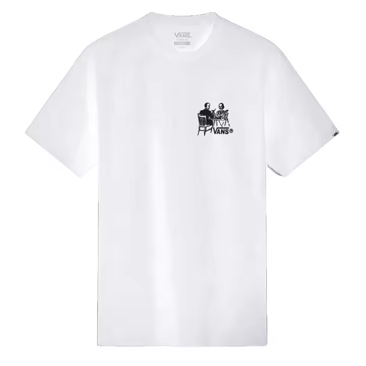 Camiseta Blanca Vans Fine Dining White Estilo Urbano Y Desenfadado - 1