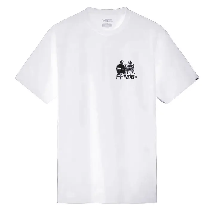 Camiseta Blanca Vans Fine Dining White Estilo Urbano Y Desenfadado - 1