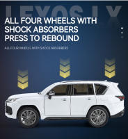 Coche De Lujo SUV LX600 Off-Road a Escala 1:24 Para Niños Y Niñas Con Sonido Y Luz Aleación De Zinc Coche De Accionamiento Por Retroceso Regalo Para Niños - details 10