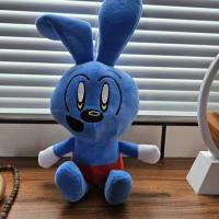 Muñeco De Peluche Riggy Conejo Azul Y Rosa Para Niños Juguete De Confort Cartoon Juego Suave Relleno De Algodón PP Anime Conejo De Peluche - details 4