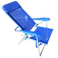 Silla Alta plegable de playa con Cojin estructura de aluminio y tejido Textileno, transpirable y fresco, 7 posiciones 65 x 65 x 118 cm - Maxia Market - details 2