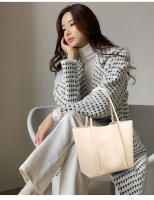 Bolso de mujer de piel auténtica, novedad de 2025, sencillo, de gran capacidad, tipo tote, bandolera de piel de vaca de dos capas, bolso grande - details 6