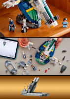 LEGO Star Wars 75433 Nave Estelar de Jango Fett - Nave de Juguete con Alas que Rotan y 3 Minifiguras inc. Boba Fett - Regalo para Niños de 9+ Años Fans de El Ataque de los Clones - details 0