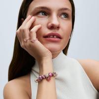 Pandora Moments-Collar bicolor con encircular cúbica transparente, Comes con embalaje de Caja de Joint original. - details 0