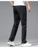 Pantalones Casuales Ultrafinos Para Hombre Verano Algodón De Seda Con Elasticidad Alta Secado Rápido Pantalones Rectos Negocios Estilo Coreano - details 18