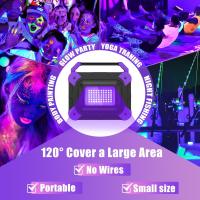1/2PCS Lámpara De Infrarrojo LED Recargable Para Fiesta Disco Escenario Exterior IP66 Luz Negro UV Para Navidad - details 7