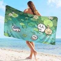 Toalla De Playa Microfibra Chiikawa Cute Absorbente Rápida Secado Suave Yoga Natación Resort Montañismo Tamaño 30x60 Cm 50x100 Cm - details 10