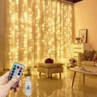 Luz De Encaje LED Para Cortina 6M 8 Modos Decoración De Año Nuevo Fiesta Navidad Boda Y Hogar Guirnalda De Farolillos Navideños - details 15