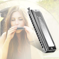 Harmonica Cromática Swan SW-1664 Con 16 Agujeros En Do 64 Tonos Organ De Bocina Para Niños Y Adultos Con Estuche De Almacenamiento Y Paño De Limpieza - details 9