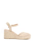 Lyla Wang alpargatas cuñas altas de espartos con plataforma mujer diseño trenzado - details 10