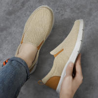 Zapatos De Lona Transpirables Para Hombre Verano Mocasines De Caminar Comodidad Al Aire Libre Slip on Clásicos Loafers Para Hombre - details 7