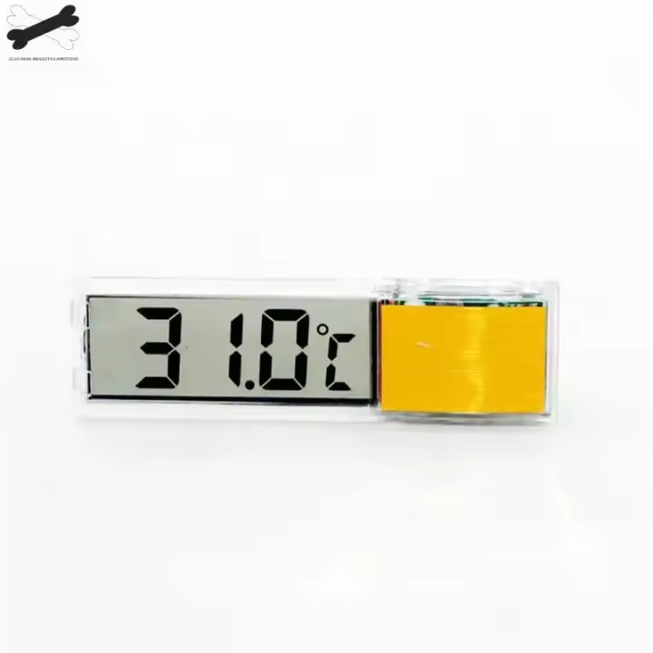 Termómetro De Acuario Digital Electrónico Plástico Y Metal 3D Medidor De Temperatura Para Tanque De Peces Gold Silver Nuevo - 1