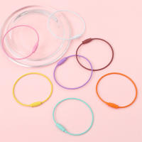 2Pcs Anillo De Conexión Para Llavero Y Pulsera De Acero Inoxidable Coloreado 50mm Accesorio DIY Hecho a Mano Para Manualidades - details 2