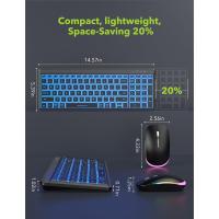 JOMAA Teclado Y Ratón Inalámbrico 2.4G Con Iluminación Colorida Recargable Multi-dispositivo Bluetooth Con Teclado Numérico - details 3