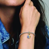 Pandora Moments Charms - Corazón de Plata de ley y Chapado en Gold Rose de Quilates, Viene con Caja de regalo original. - details 3