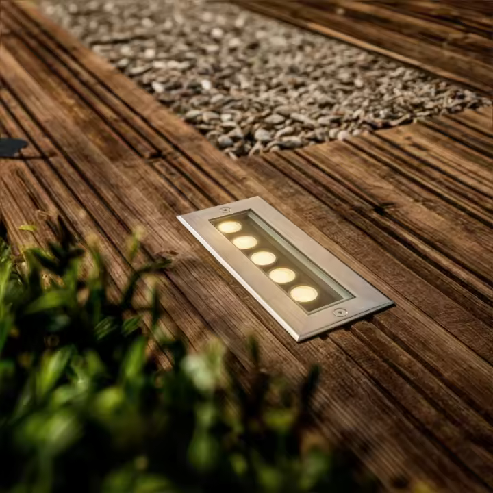 Ledkia Foco Exterior LED 5W Empotrable Suelo Rectangular Utopia 3000K Blanco Cálido - 1