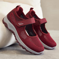 Zapatos Casuales Para Mujer Transpirables De Malla Suave Antideslizantes Ligeros Con Velcro Para Caminar Correr Diario Todas Las Estaciones Zapato Versátil - details 6