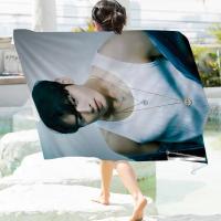 Toalla De Playa Microfibra Absorbente Y Secado Rápido Suave Para Yoga Natación Senderismo Toalla De Baño Cha Eun Woo Corea Tamaño 76x182 Cm - details 3