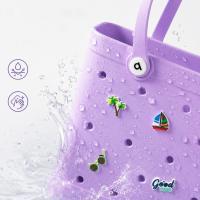 Bolso de playa EVA verano, bolsas de compras tipo tote, bolsa de viaje impermeable, bolso de hombro grande con almacenamiento. - details 1