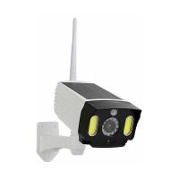 Cámaras simuladas de Seguridad exterior y antirobo con panel solar y detector de movimiento. CCTV LED impermeable, con LED luz roja que Destella con 20 LEDs - details 1