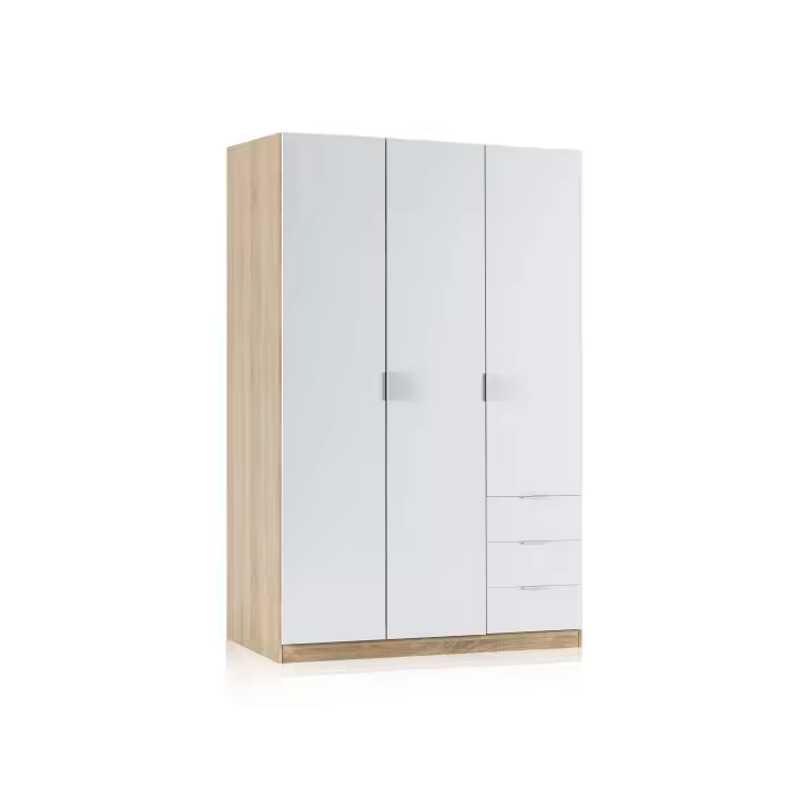 Duehome -Armario Low Cost 3 puertas 3 cajones - 1