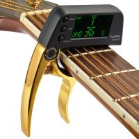 TCapo20 Multifuncional 2-en-1 Capó De Guitarra De Aleación De Aluminio Con Pantalla LCD Para Guitarra Acústica Folk Electrónica - details 4