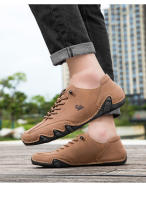 Zapatos De Verano Para Hombre Tamaños Grandes Casual Comodidad Baja Suela Suave Transpirable Deporte Cuero Sintético Bota Plana - details 18