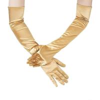 Guantes largos de satén compatibles con guantes de boda para mujer Guantes de rendimiento Guantes de satén - details 2